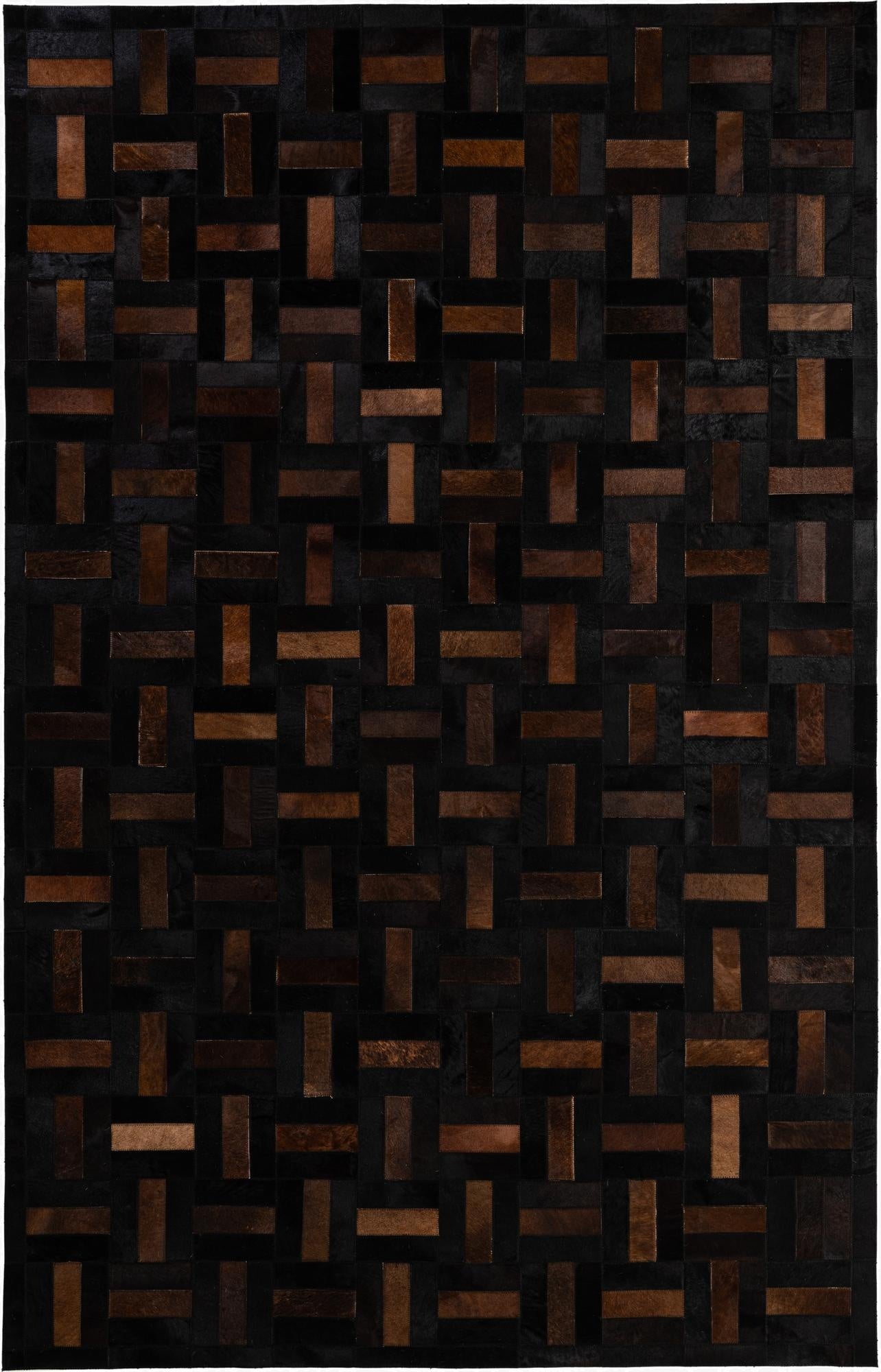 5' 3 x 8' 2 Cowhide - Patchwork Rug