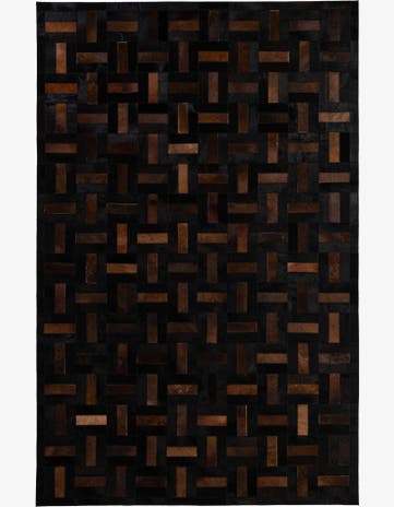 5' 3 x 8' 2 Cowhide - Patchwork Rug