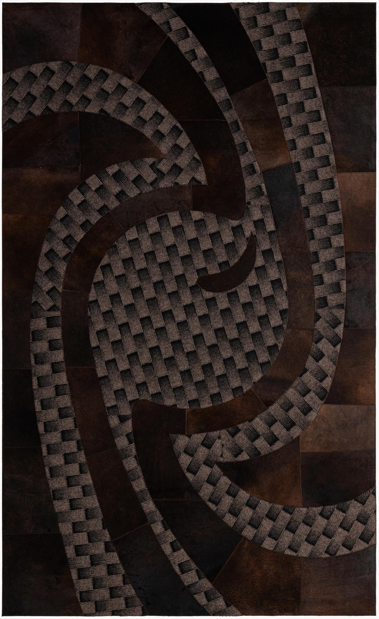 5' x 8' 1 Cowhide - Patchwork Rug