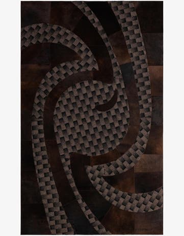 5' x 8' 1 Cowhide - Patchwork Rug