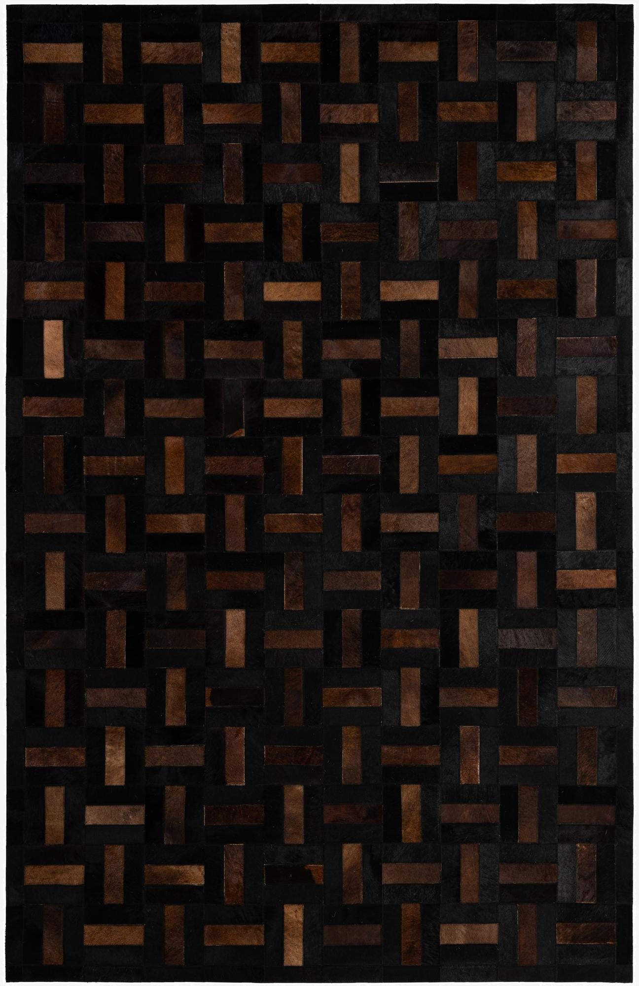 5' 3 x 8' Cowhide - Patchwork Rug