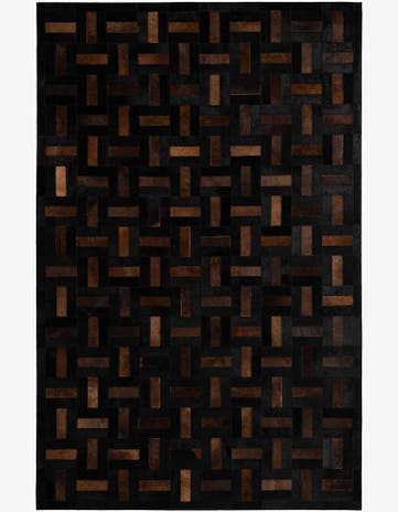 5' 3 x 8' Cowhide - Patchwork Rug