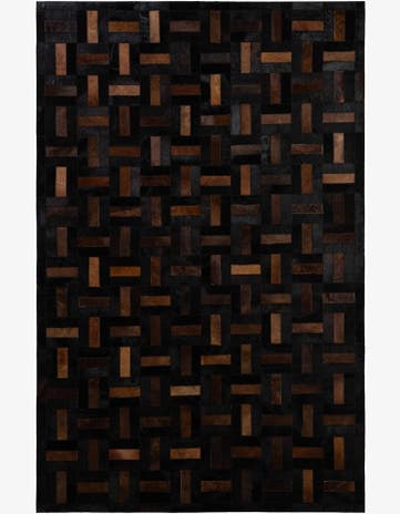 5' 3 x 8' 2 Cowhide - Patchwork Rug
