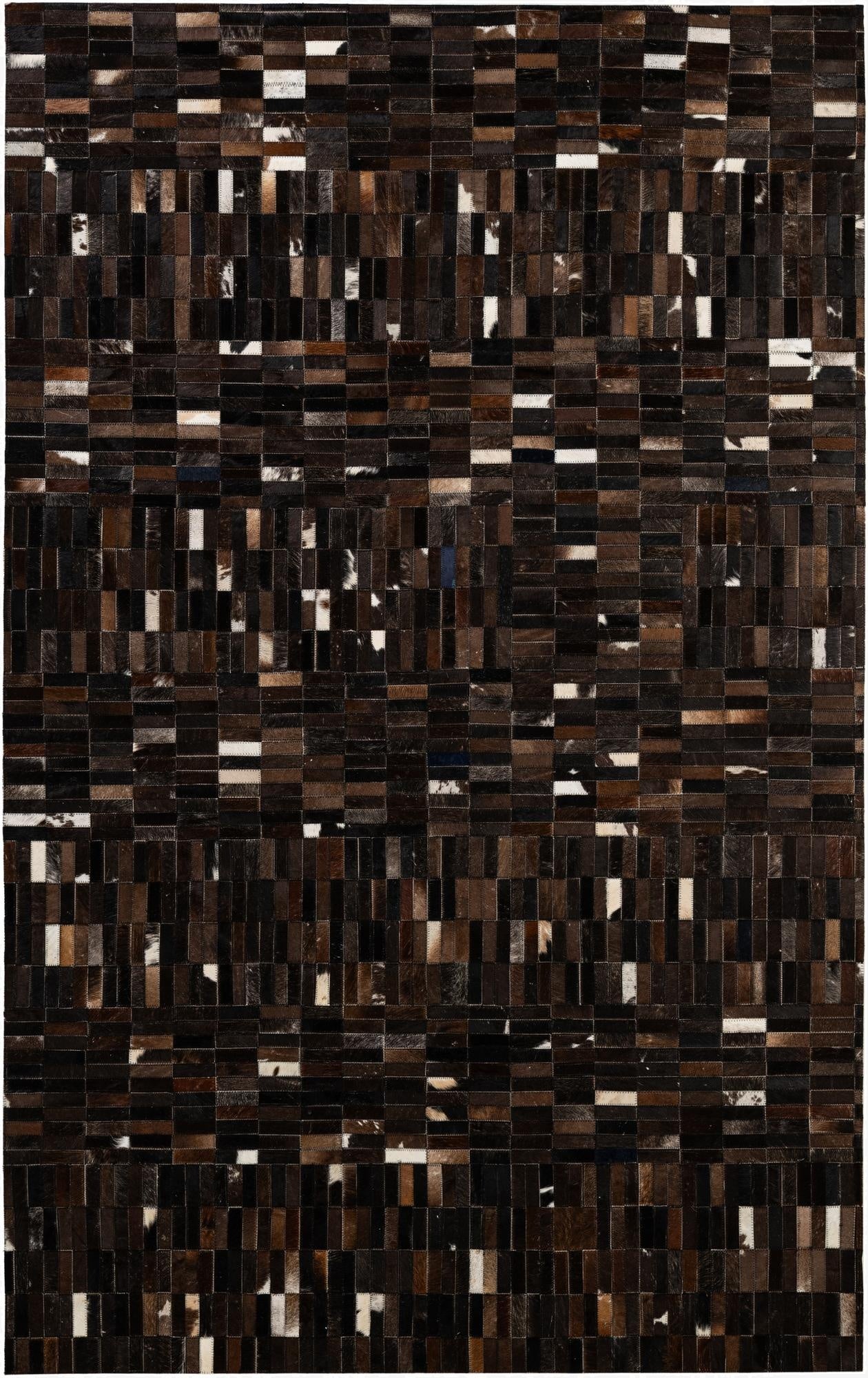 5' x 8' 1 Cowhide - Patchwork Rug