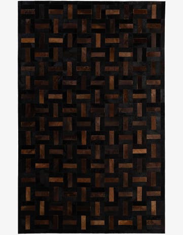 5' 3 x 8' 2 Cowhide - Patchwork Rug