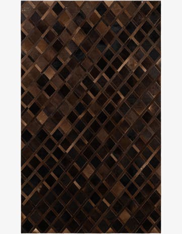 4' 11 x 8' 3 Cowhide - Patchwork Rug