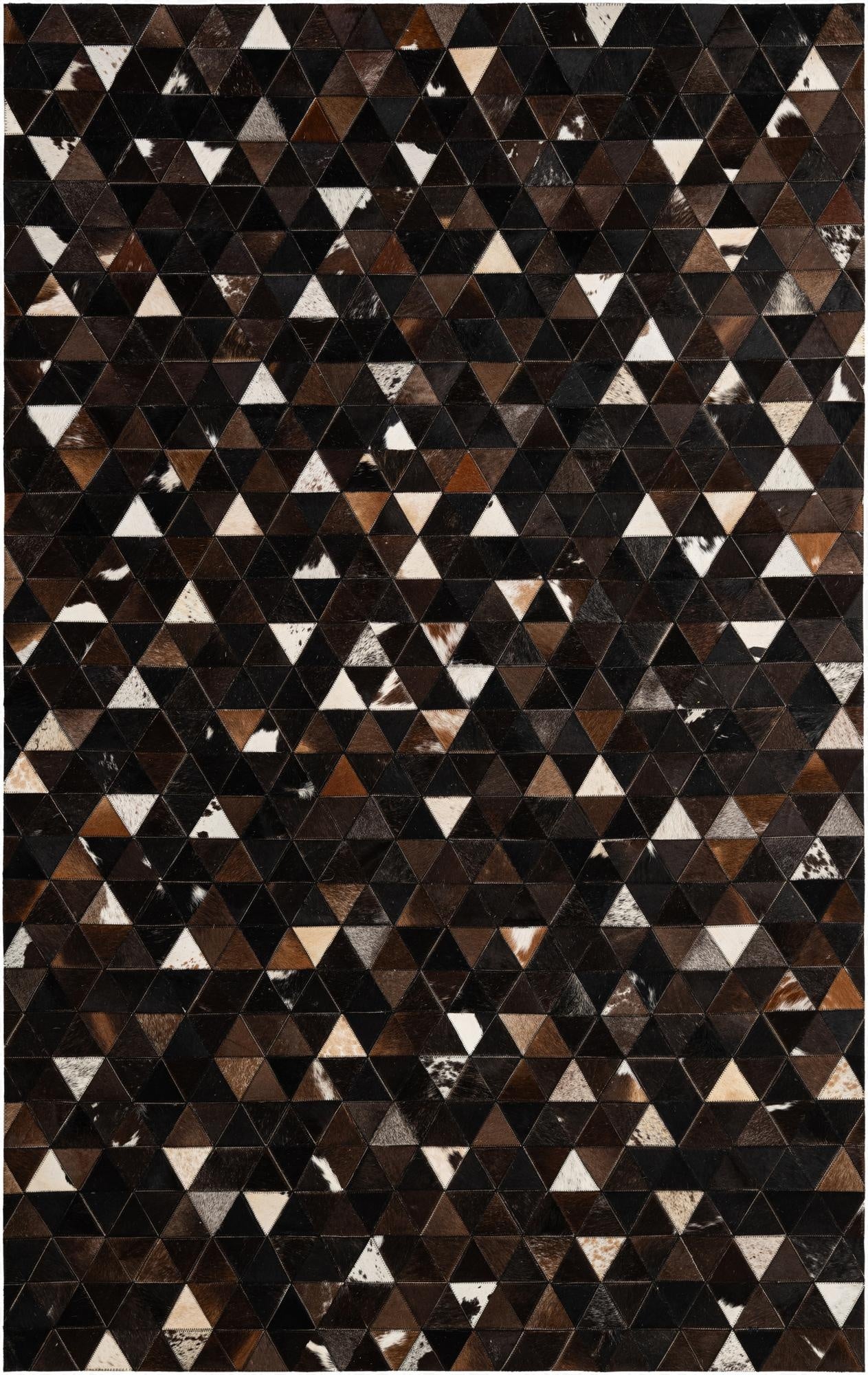 5' 1 x 8' Cowhide - Patchwork Rug