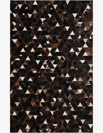 5' 1 x 8' Cowhide - Patchwork Rug