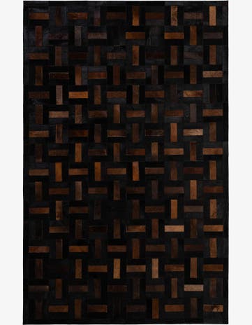 5' 3 x 8' 1 Cowhide - Patchwork Rug