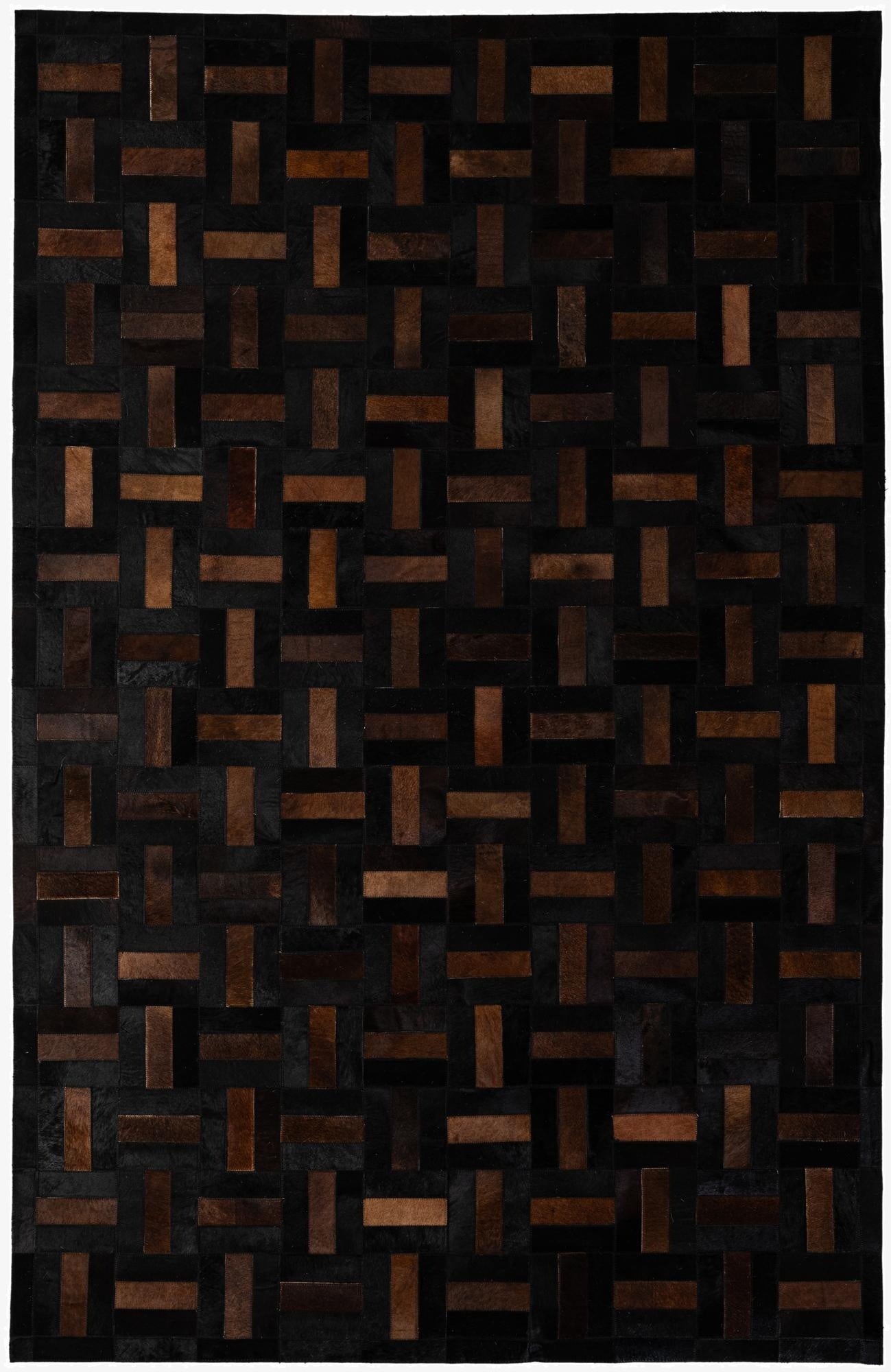 5' 3 x 8' 1 Cowhide - Patchwork Rug