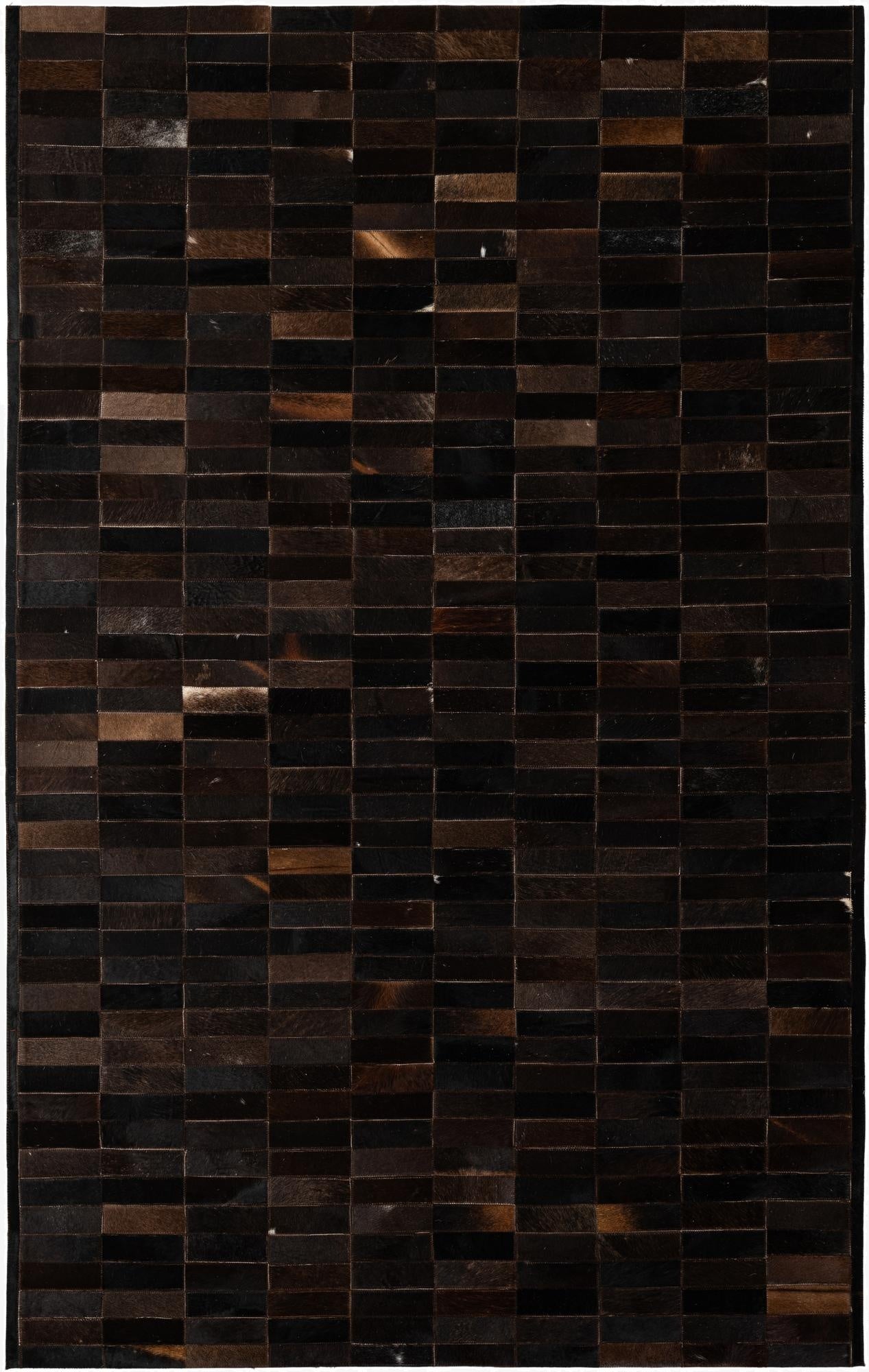 5' 1 x 8' Cowhide - Patchwork Rug