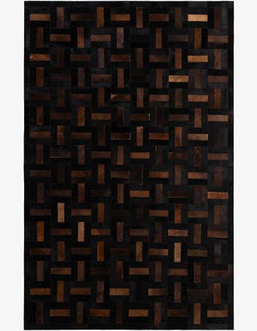 5' 2 x 8' 1 Cowhide - Patchwork Rug