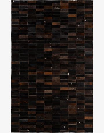 4' 11 x 8' Cowhide - Patchwork Rug