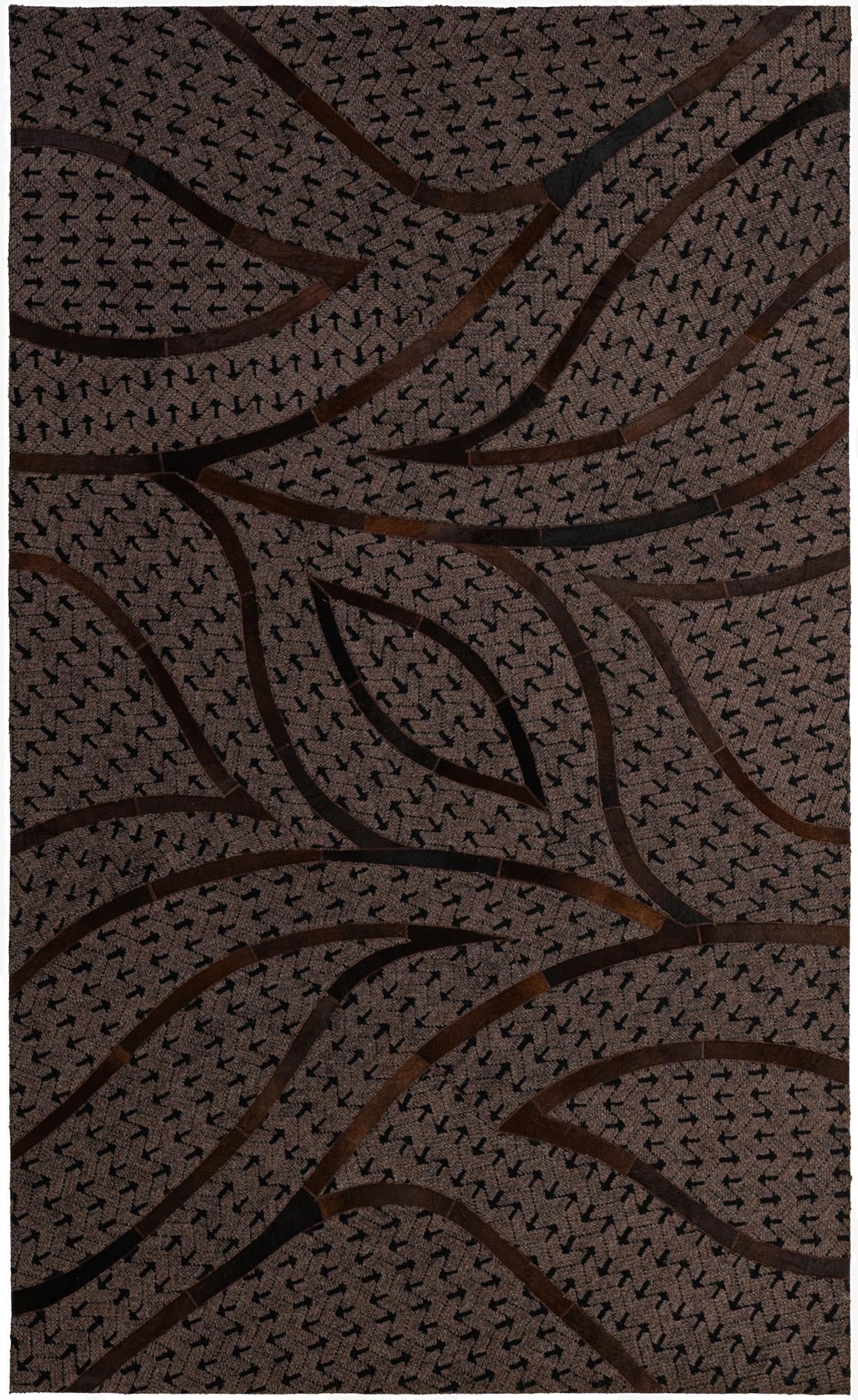 4' 11 x 8' 1 Cowhide - Patchwork Rug