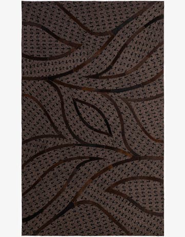 4' 11 x 8' 1 Cowhide - Patchwork Rug