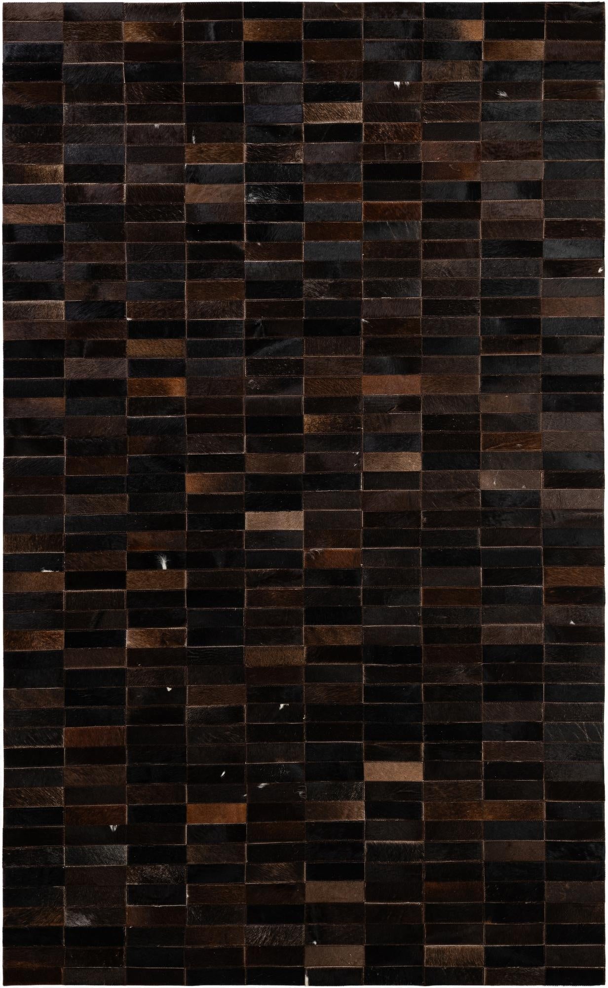 4' 11 x 8' 1 Cowhide - Patchwork Rug