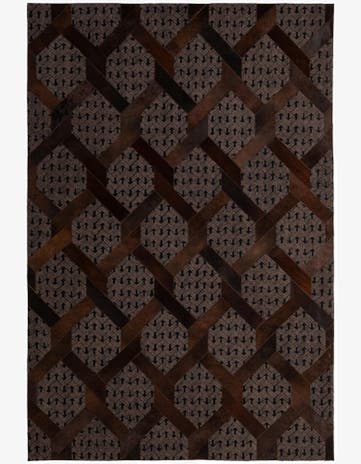 5' 3 x 7' 10 Cowhide - Patchwork Rug