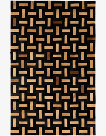 5' 1 x 8' Cowhide - Patchwork Rug