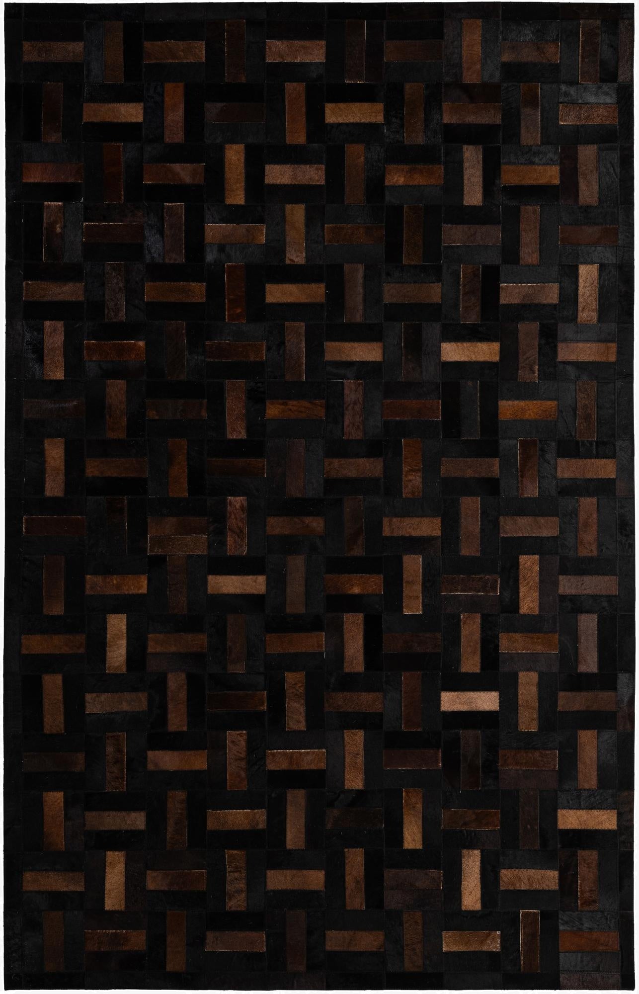 5' 3 x 8' 2 Cowhide - Patchwork Rug