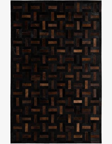 5' 3 x 8' 2 Cowhide - Patchwork Rug