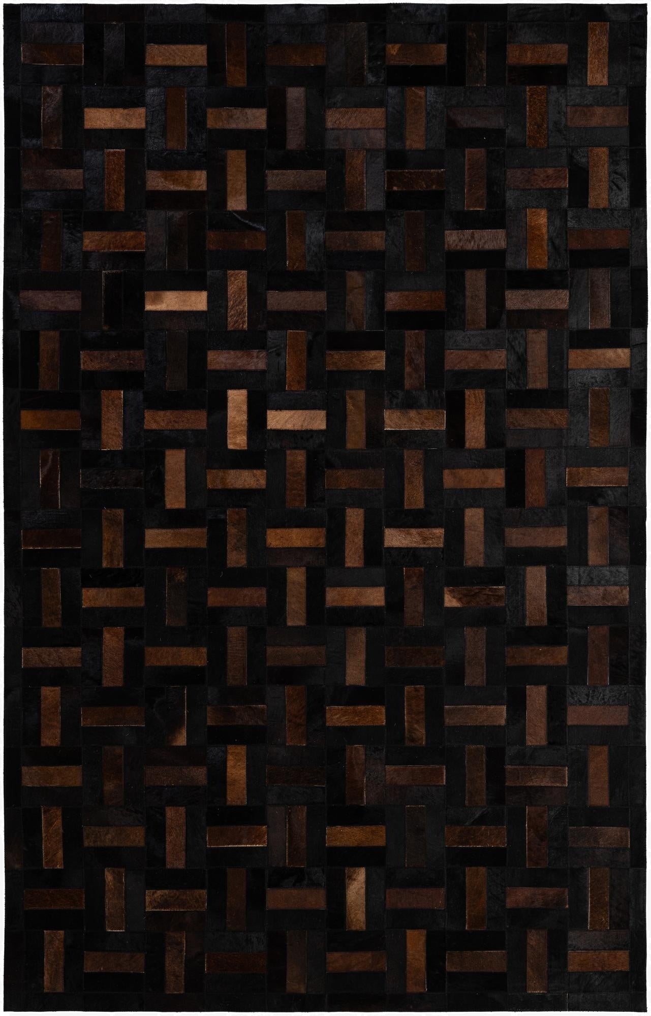 5' 3 x 8' 2 Cowhide - Patchwork Rug