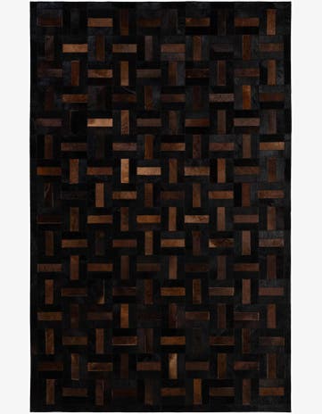 5' 3 x 8' 2 Cowhide - Patchwork Rug