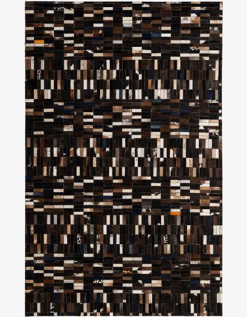 5' 1 x 8' Cowhide - Patchwork Rug