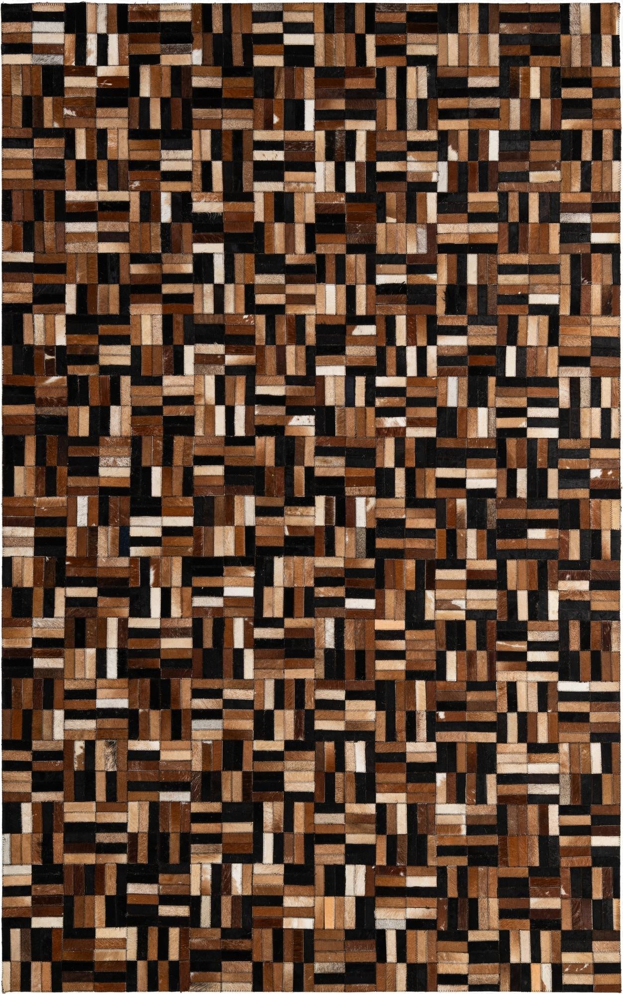 4' 11 x 7' 11 Cowhide - Patchwork Rug