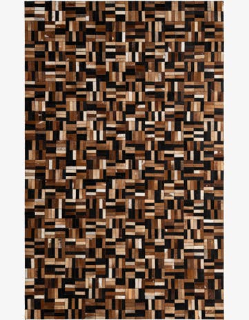 4' 11 x 7' 11 Cowhide - Patchwork Rug