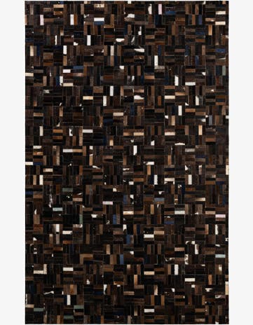 5' 1 x 8' Cowhide - Patchwork Rug