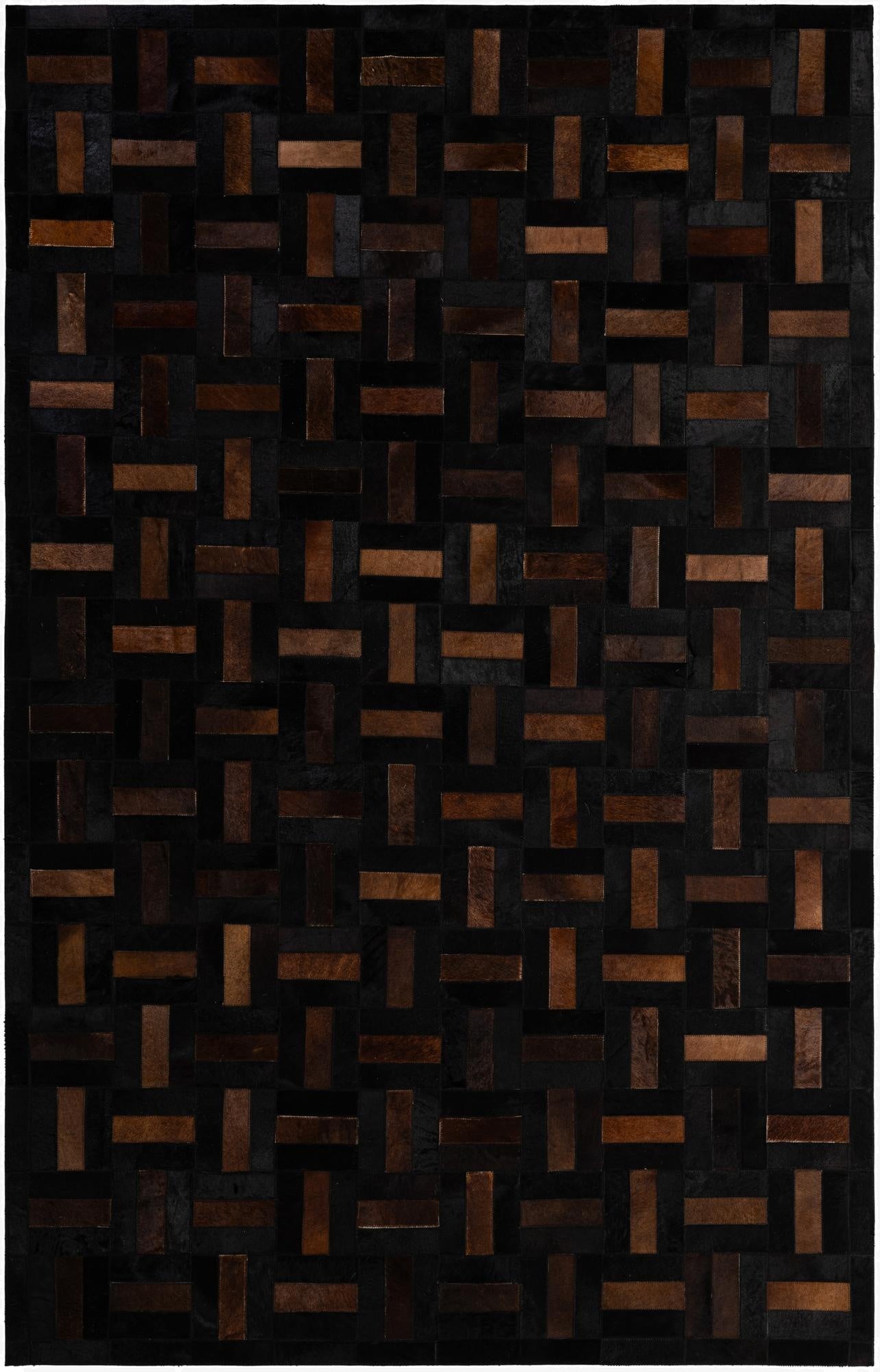 5' 3 x 8' 1 Cowhide - Patchwork Rug