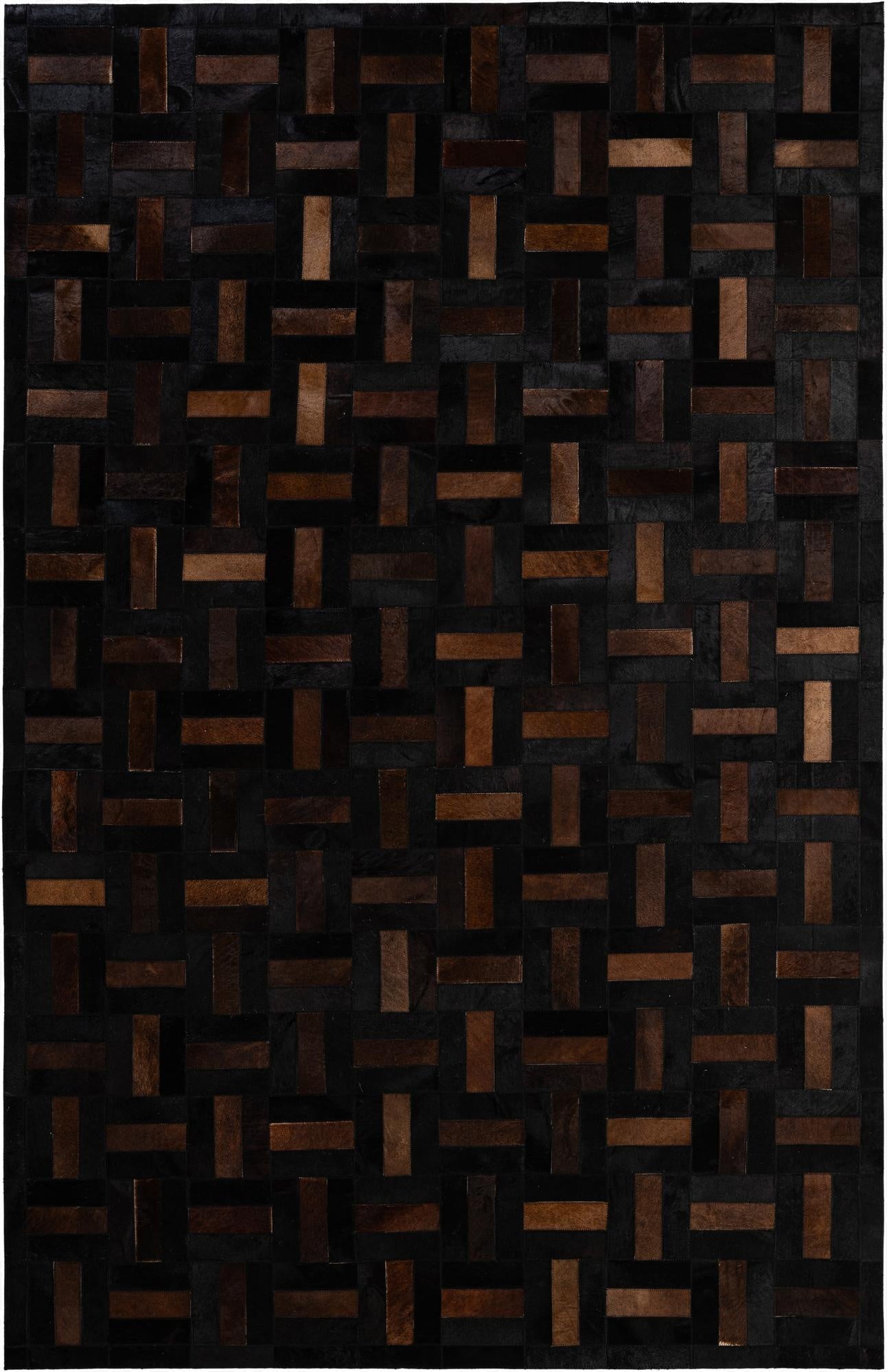 5' 1 x 8' 1 Cowhide - Patchwork Rug