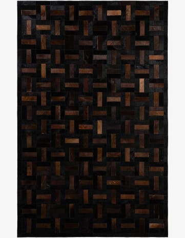 5' 2 x 8' 1 Cowhide - Patchwork Rug