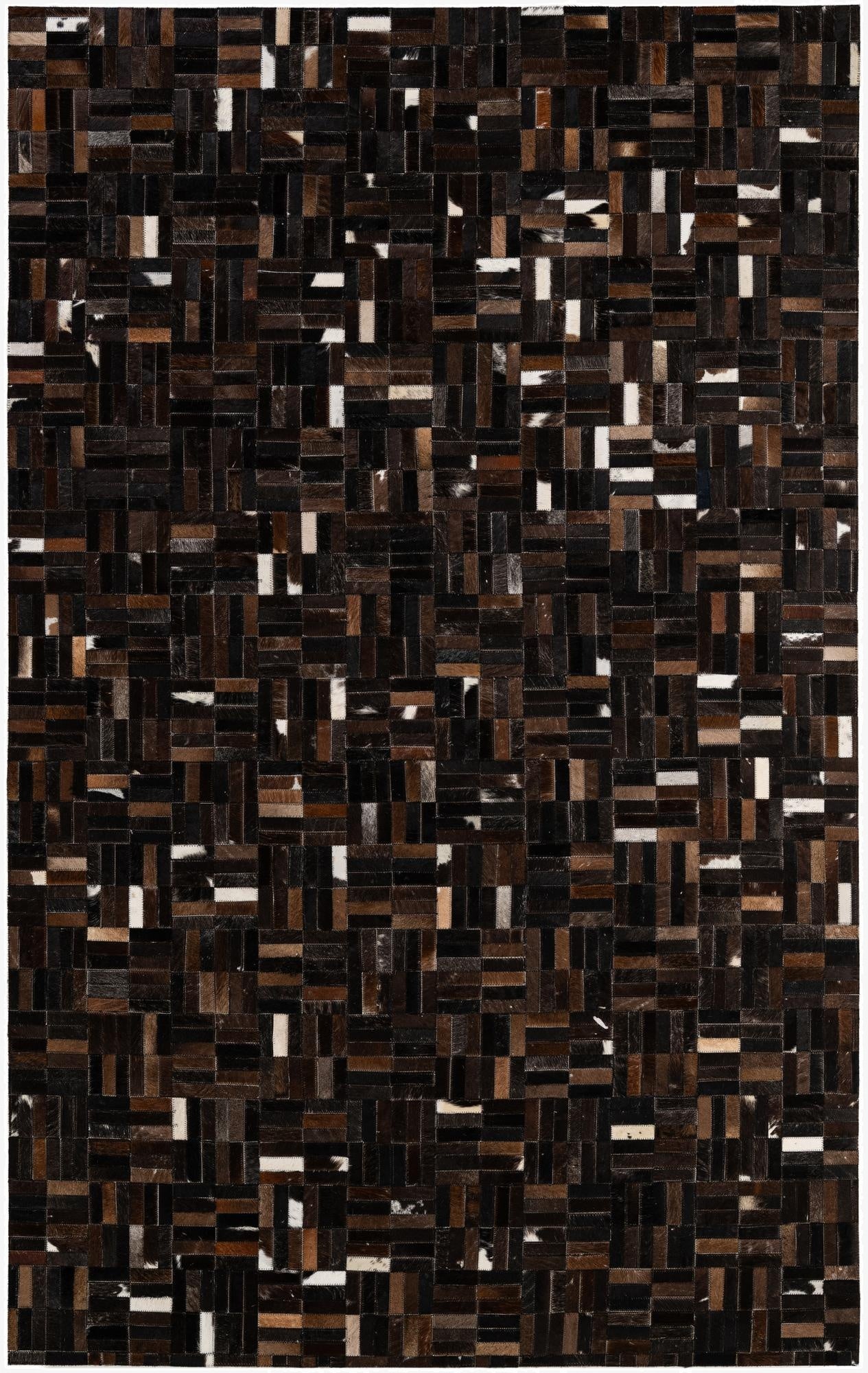 5' x 7' 11 Cowhide - Patchwork Rug
