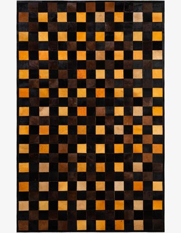 5' 2 x 8' Cowhide - Patchwork Rug