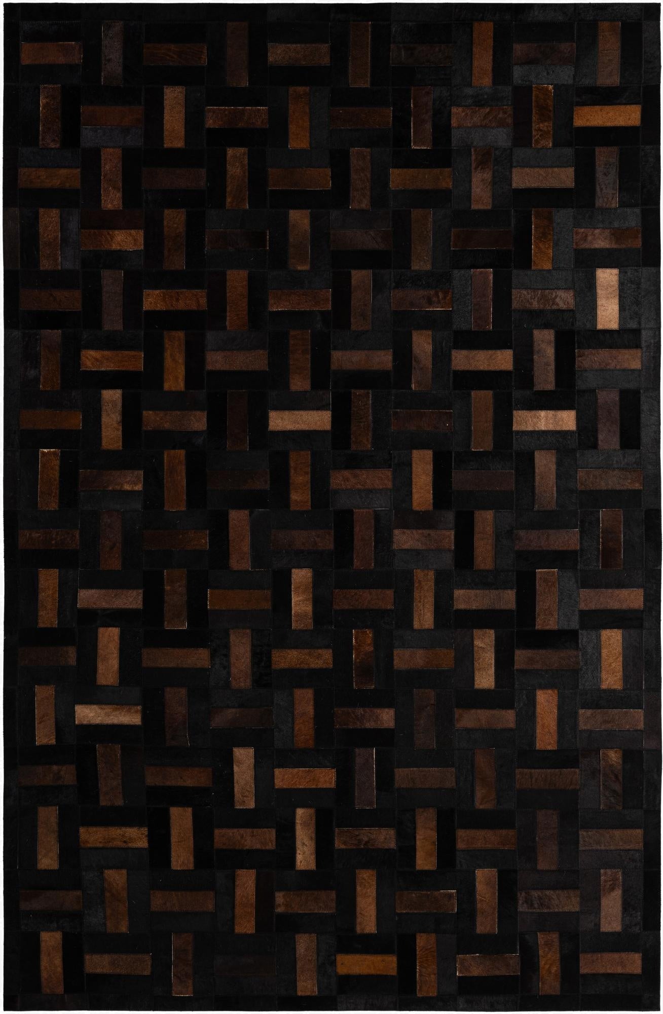 5' 2 x 8' Cowhide - Patchwork Rug