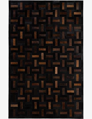 5' 3 x 8' 2 Cowhide - Patchwork Rug