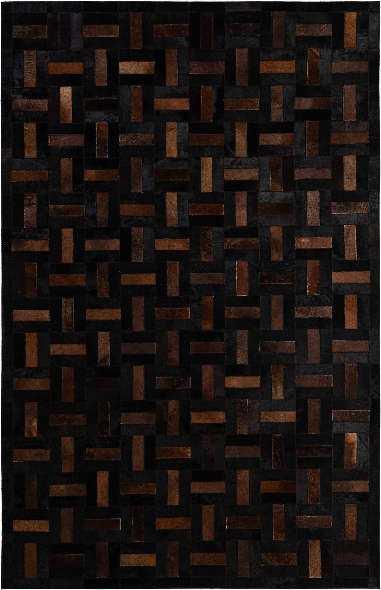 5' 3 x 8' 2 Cowhide - Patchwork Rug