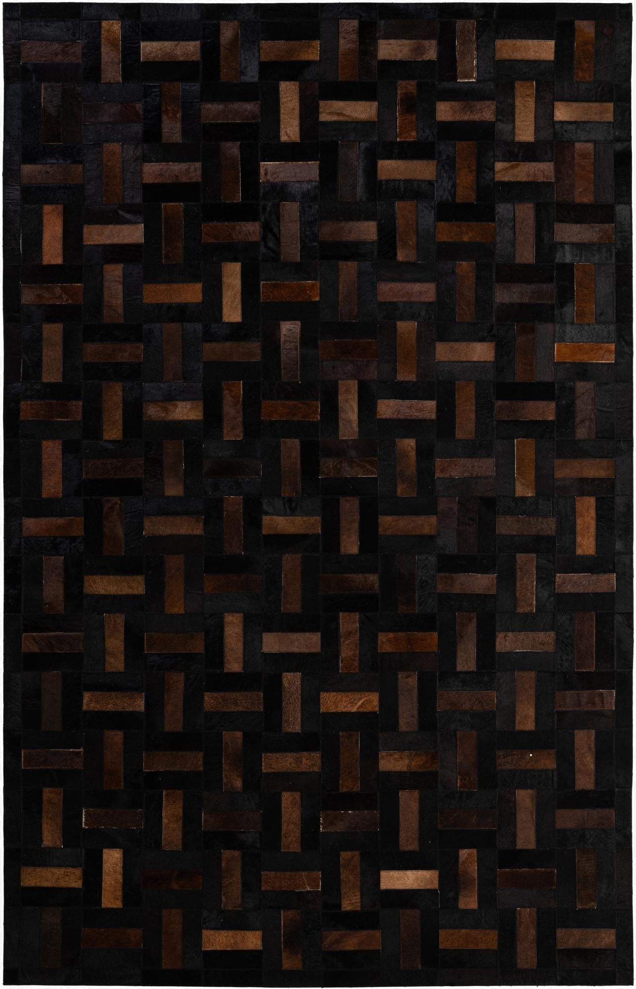 5' 3 x 8' 2 Cowhide - Patchwork Rug