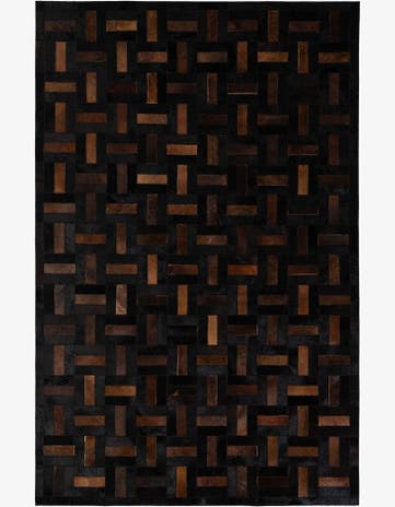 5' 3 x 8' 2 Cowhide - Patchwork Rug