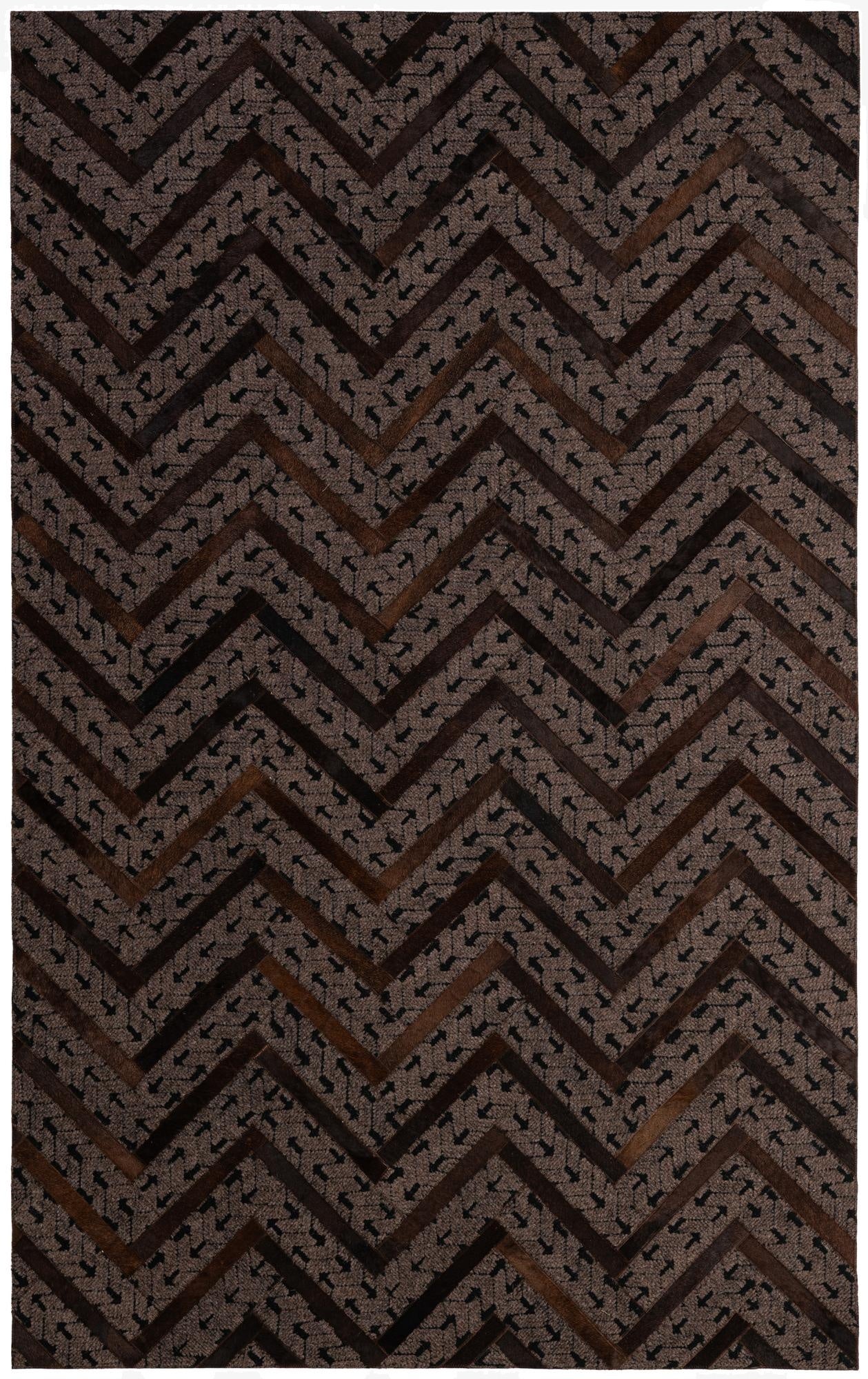 4' 11 x 7' 11 Cowhide - Patchwork Rug