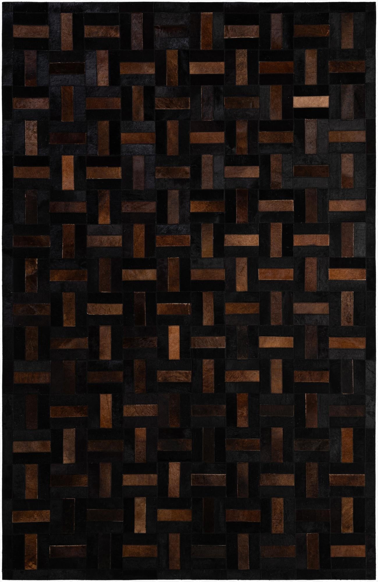 5' 1 x 8' 3 Cowhide - Patchwork Rug
