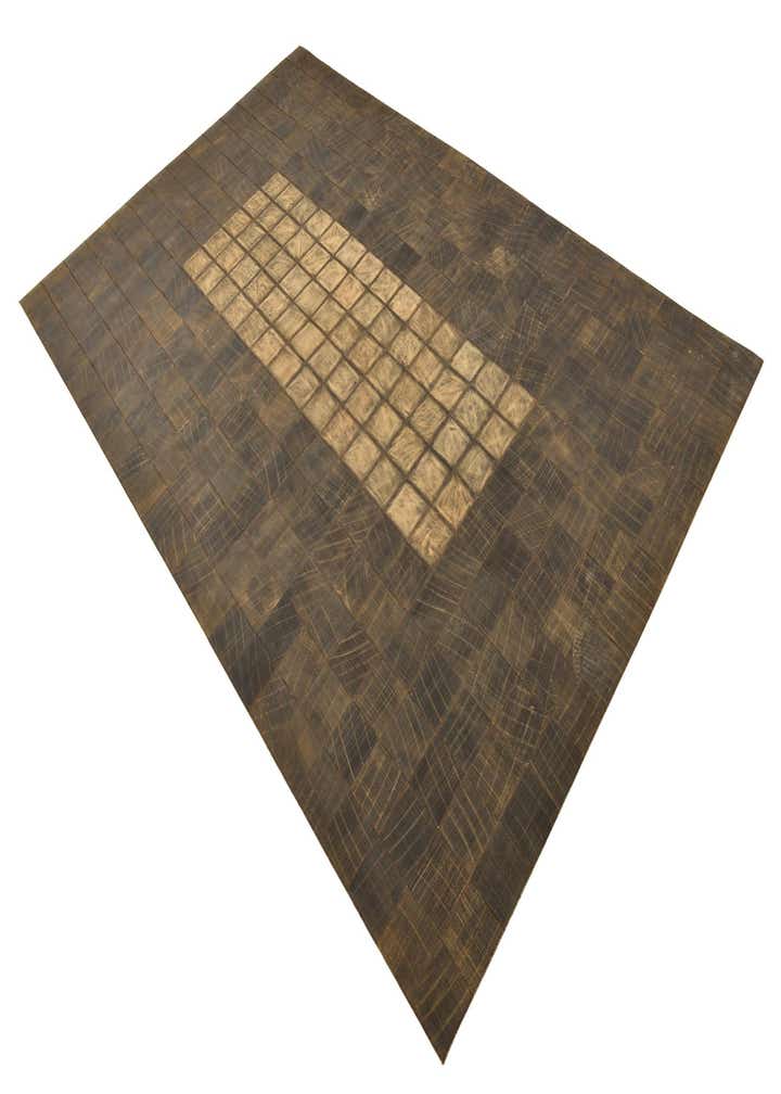 5' x 8' 4 Cowhide Leather Rug