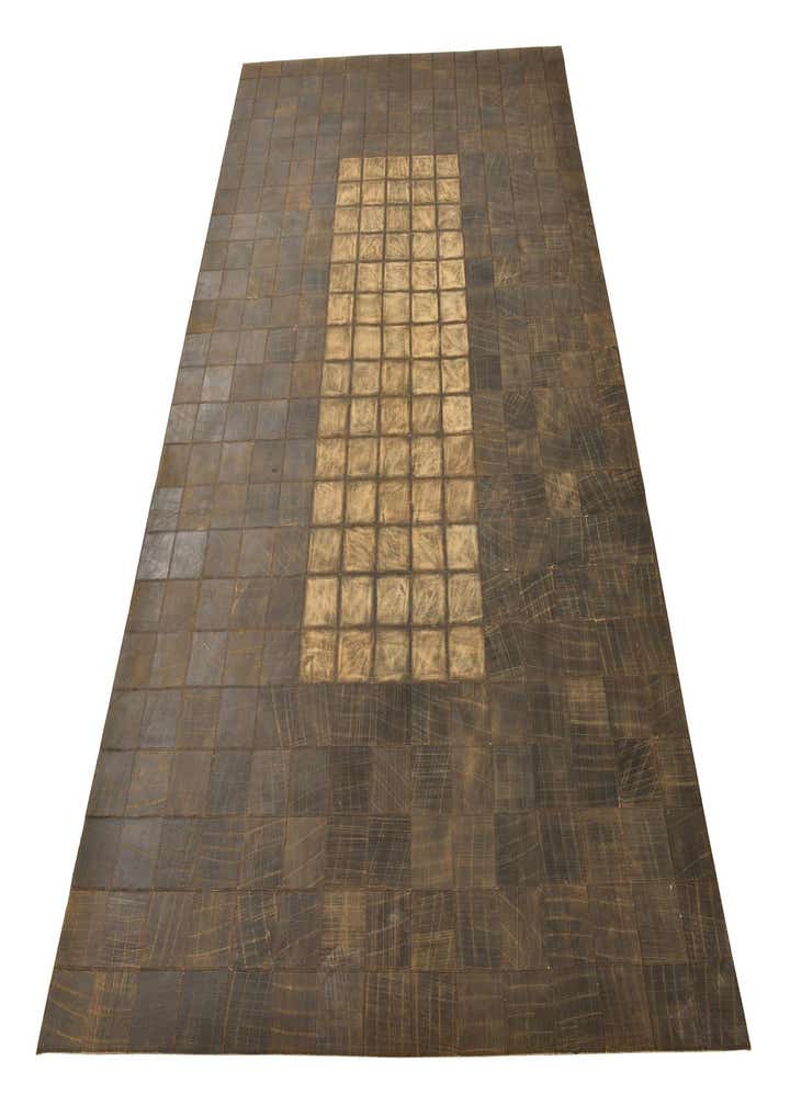 5' x 8' 4 Cowhide Leather Rug