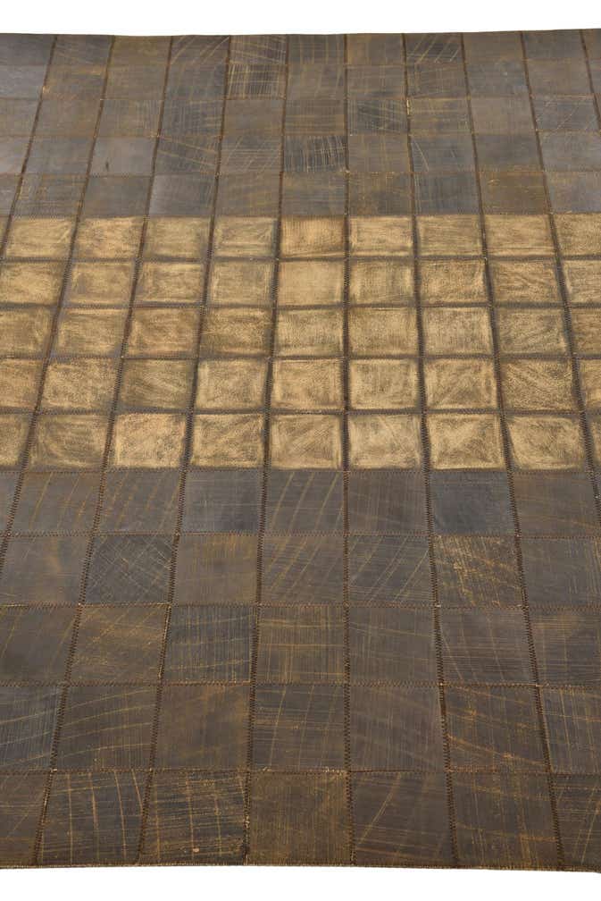 5' x 8' 4 Cowhide Leather Rug