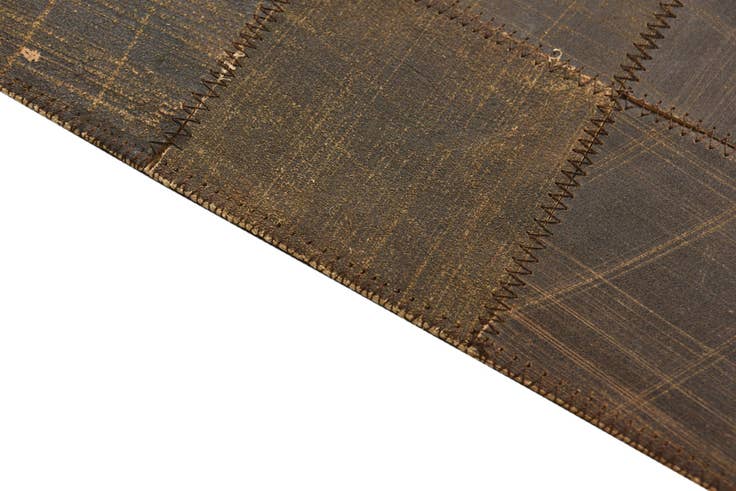 Detail image of 5' x 8' 4 Cowhide Leather Rug