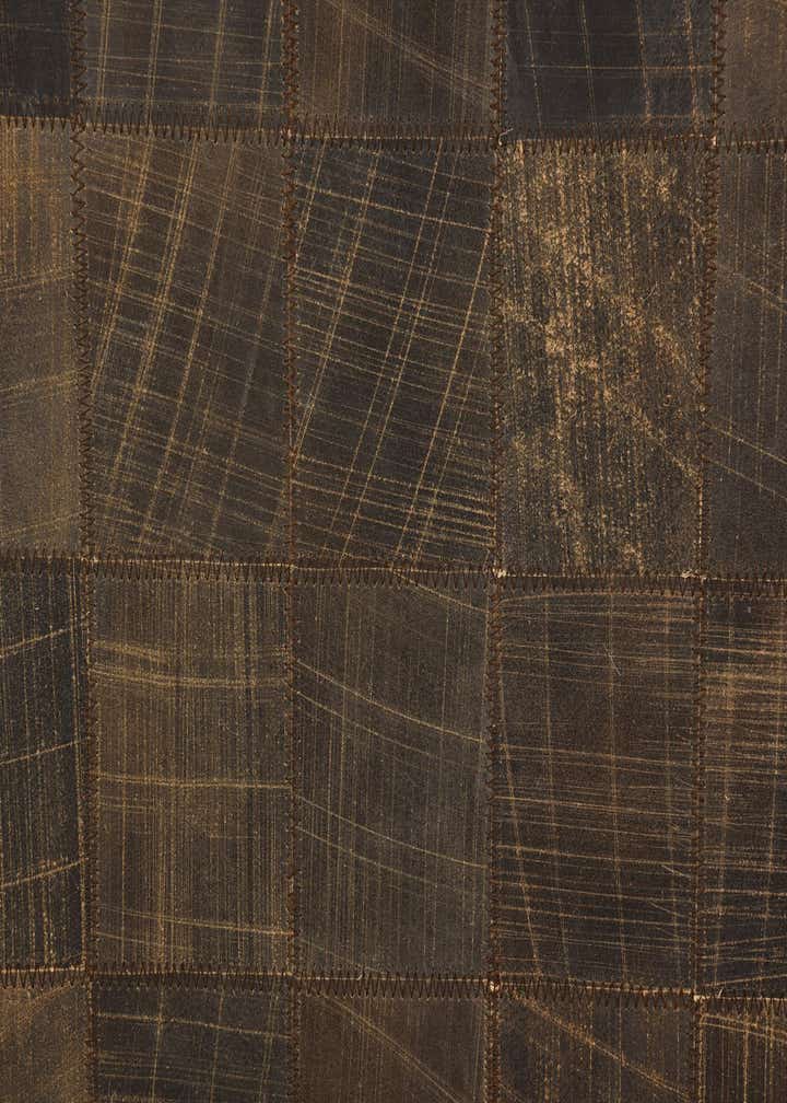 5' x 8' 4 Cowhide Leather Rug