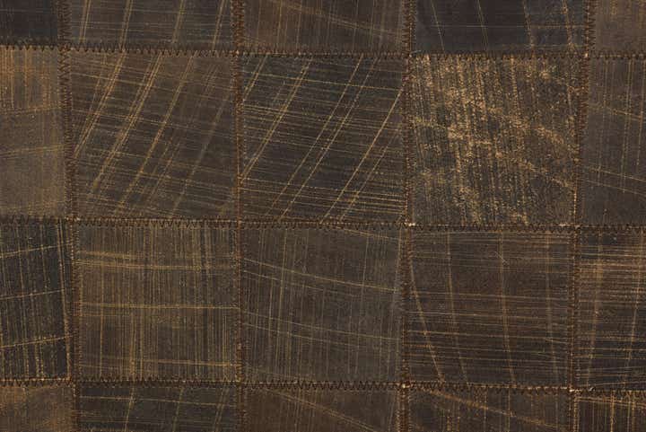 5' x 8' 4 Cowhide Leather Rug