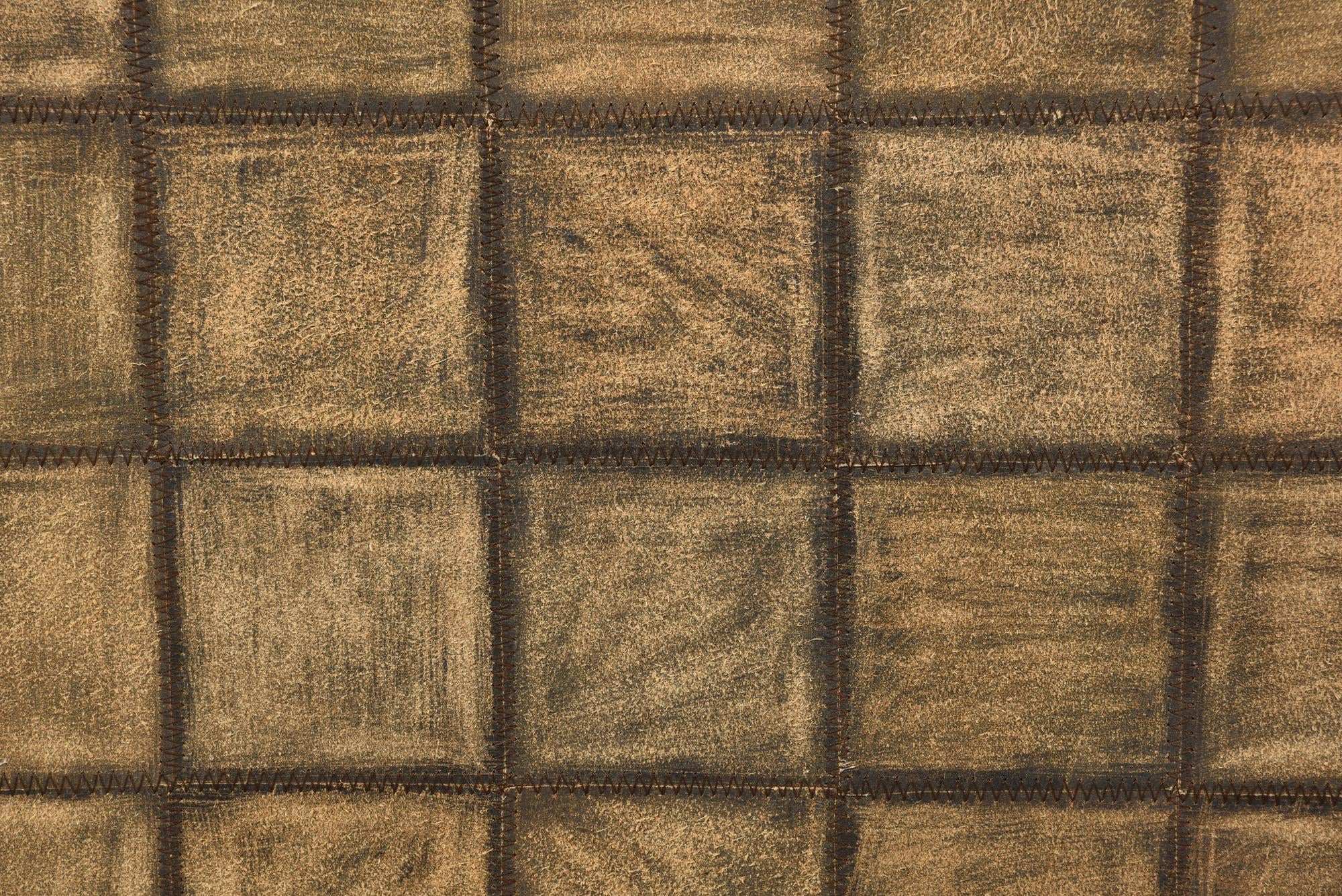 5' x 8' 4 Cowhide Leather Rug