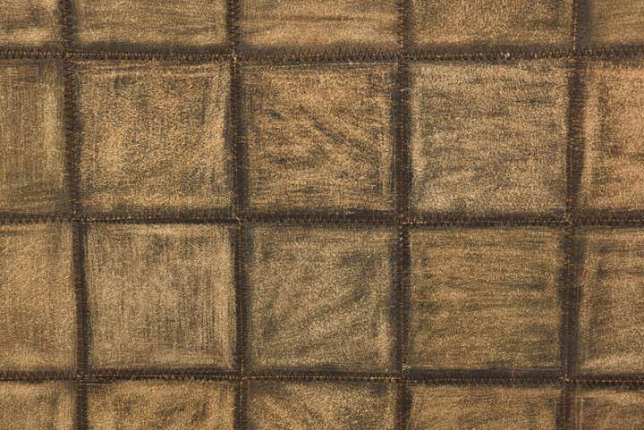 5' x 8' 4 Cowhide Leather Rug